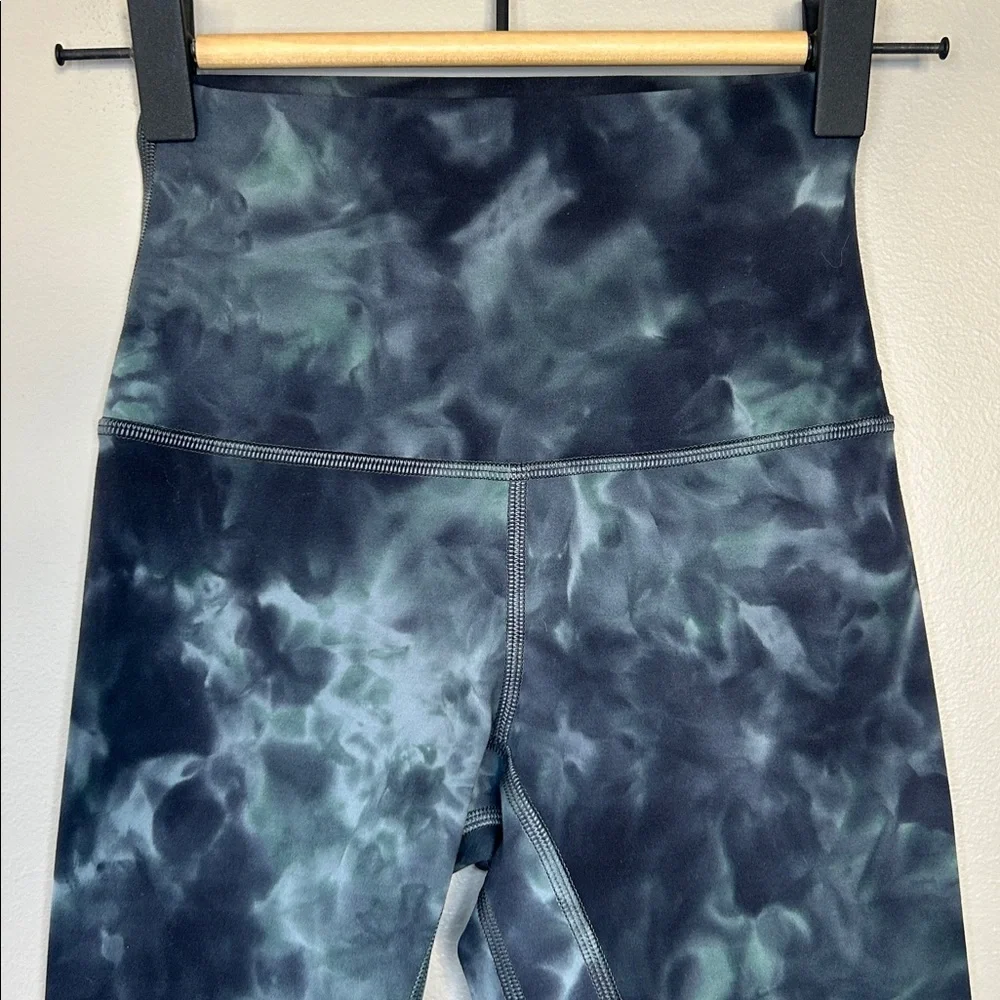 Lululemon‎ Align High Rise Pant 25” Diamond Dye Tidewater Teal Size 0